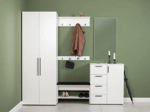 Прихожая Эйр Белый шагрень