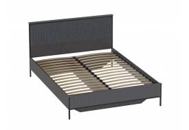 Кровать 1600 Нора Графит с ламелями