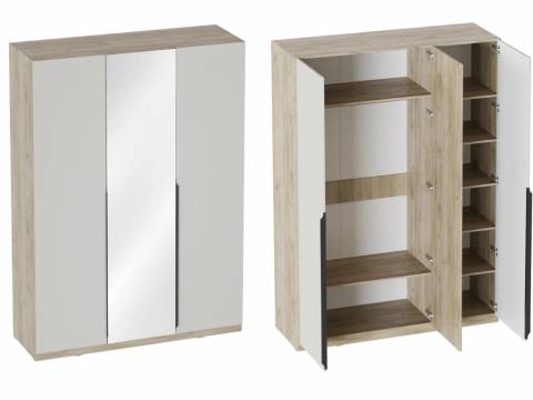 Шкаф трехдверный Мишель