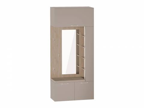 Вешалка с зеркалом Джерси без светильника