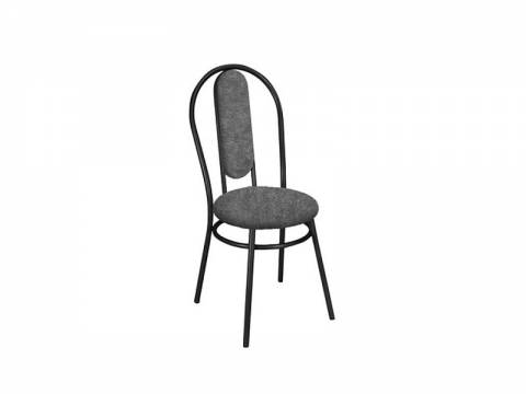 Стул Венский 1 с задней крышкой кожзам асфальт, черный