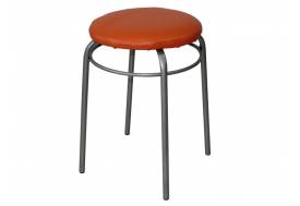 Табурет круглый с кольцом ДХ-11 обивка апельсин
