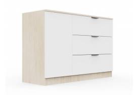 Комод Монблан 1200 Дуб сонома-Белый Шагрень