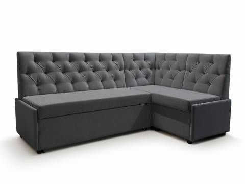 Угловой диван Призма каретная стяжка с коробом вивальди 34