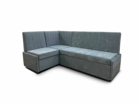 Угловой диван Призма Страйп с коробом вивальди 34