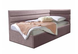 Кровать подростковая левая 900 Фрейм Модерн без подъема мелита 25