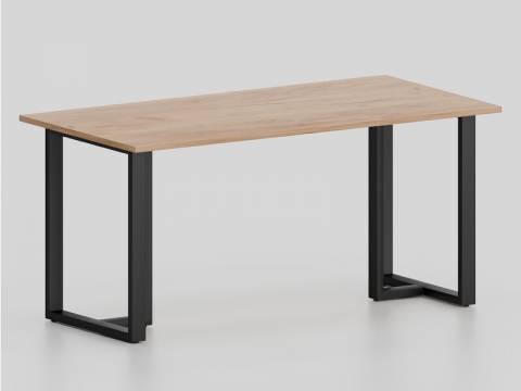 Стол Т-образные опоры черные ЛО.КТ-6 600х1800 мм