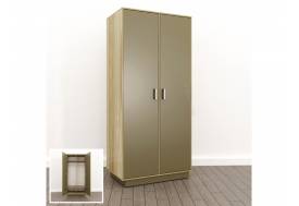 Шкаф глубокий для одежды (О-15) Eclectic lite Дуб рокпайл-Мокко