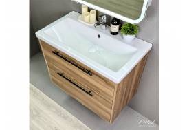 Тумба с раковиной Rondo 80 Умывальник Como 80