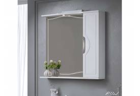 Зеркало-шкаф Monaco 80 белый Правый