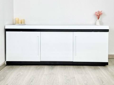 Экран под ванну МДФ Alt Black 1800 мм белый