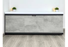 Экран под ванну МДФ Rita Black 1800 мм серый бетон