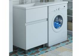 Тумба с раковиной Dallas Luxe 1500 напольная 2 ящика левая