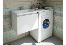 Тумба с раковиной Dallas Luxe 1500 навесная 1 ящик левая