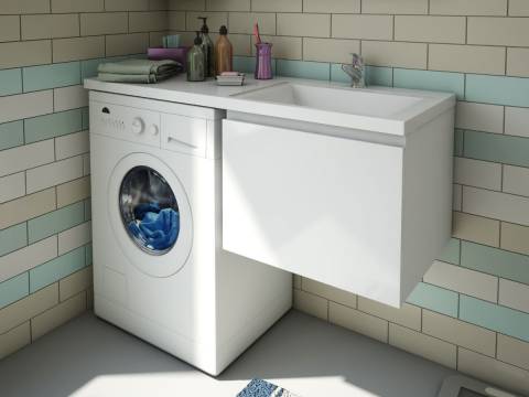 Тумба с раковиной Dallas Luxe 1300 навесная 1 ящик правая