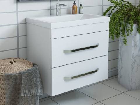 Тумба с раковиной Monaсo 700 навесная 2 ящика