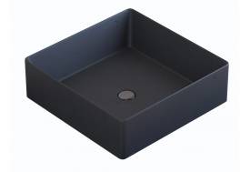 Раковина Uperwood Square бетонная графит