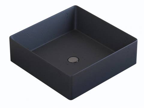 Раковина Uperwood Square бетонная графит