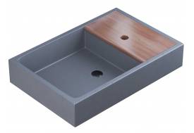 Раковина Uperwood Piter бетонная графит