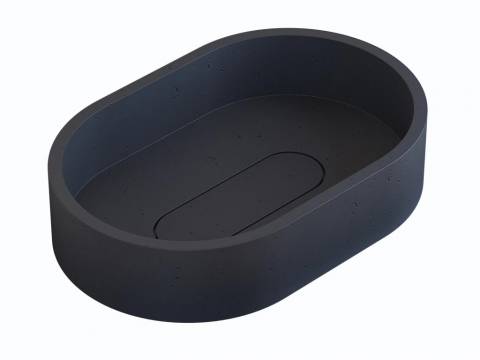 Раковина Uperwood London бетонная графит