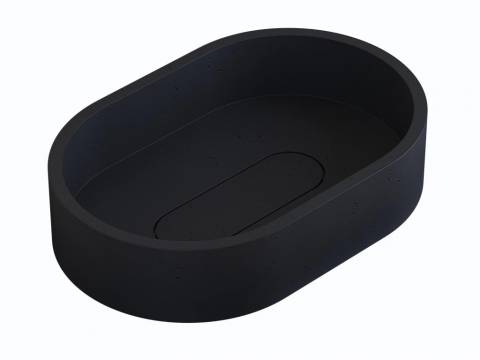 Раковина Uperwood London бетонная черная