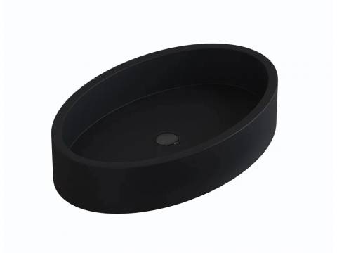 Раковина Uperwood Rome бетонная черная