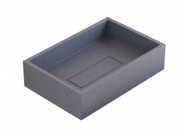 Раковина Uperwood Angkor бетонная графит