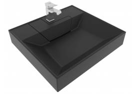 Раковина над стиральной машиной Uperwood Top черная матовая