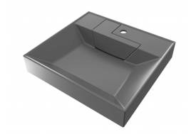 Раковина над стиральной машиной Uperwood Top серая матовая