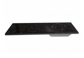 Раковина над стиральной машиной Uperwood Марсал правая черный мрамор