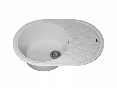 Кухонная мойка Uperwood Quartz UPD-02-01 белая матовая