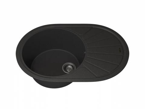 Кухонная мойка Uperwood Quartz UPD-02-04 черная матовая
