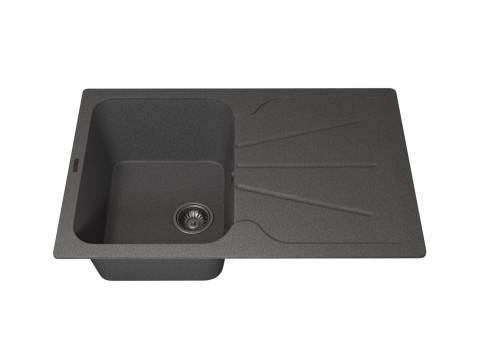 Кухонная мойка Uperwood Quartz UPD-04-03 серая матовая