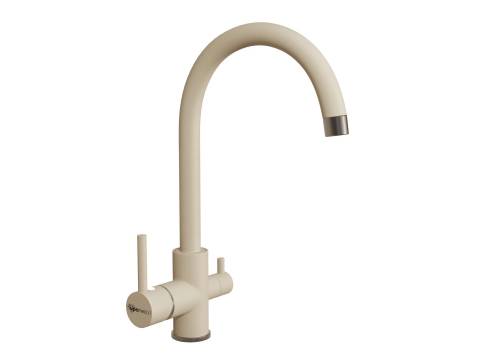 Смеситель Uperwood UPD-003-08 вороненая сталь/лен