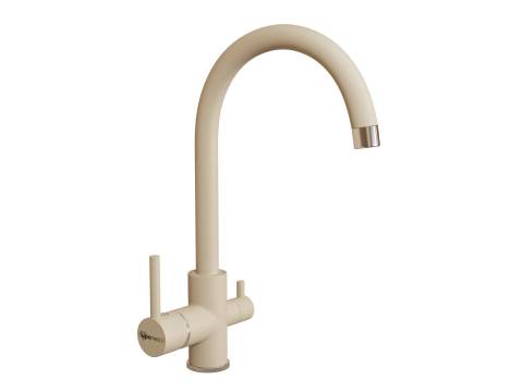 Смеситель Uperwood UPD-003-04 хром/лен