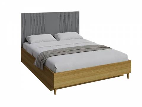 Кровать 1800 без банкетки Калипсо Графит