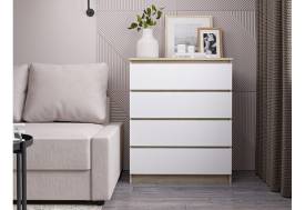 Комод Мори МК800.4 с 4 ящиками сонома/белый