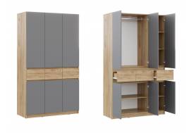 Шкаф ШК-003 ЛДСП Бостон Лайт Фасад серый шифер