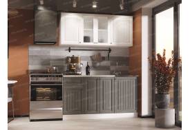 Кухня Хозяюшка 1500 МДФ Акация белая-Трюфель