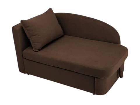 Диван 1050 левая ориентация коричневый