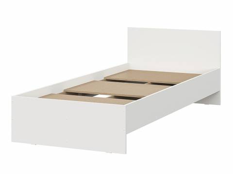 Кровать 900 Денвер Белый с настилом