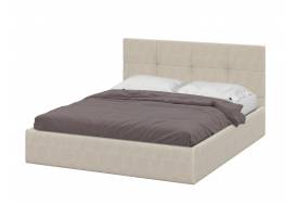 Кровать двойная №4 1600 мм мягкая бежевый