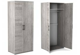 Шкаф Д-1 для одежды глубокий Денвер Риббек серый