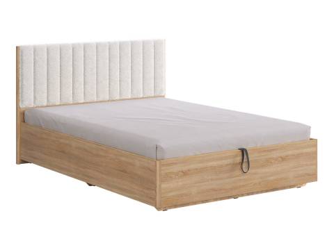 Кровать с подъемным механизмом Юлия 140х200 см дуб сонома