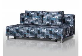 Диван Комфорт Лайт без подлокотников 2 подушки с принтом