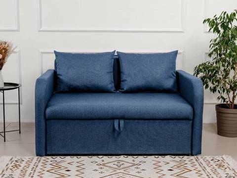Диван Некст Mini Комфорт с подлокотниками Denim рогожка