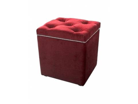 Пуф с ящиком бордо