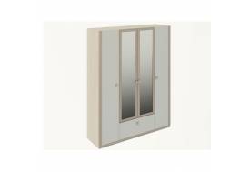 Шкаф 4-х створчатый с зеркалом Глэдис № 24