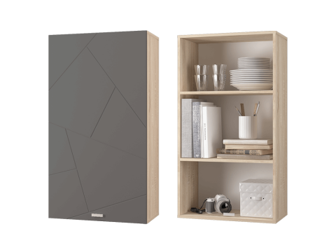 Шкаф для книг Скайлайн графит