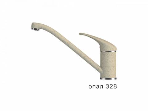 Смеситель для кухни низкий Эко Polygran Опал 328